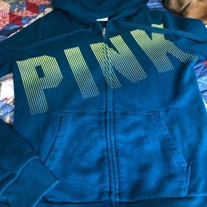 PINK zip up Hoodie